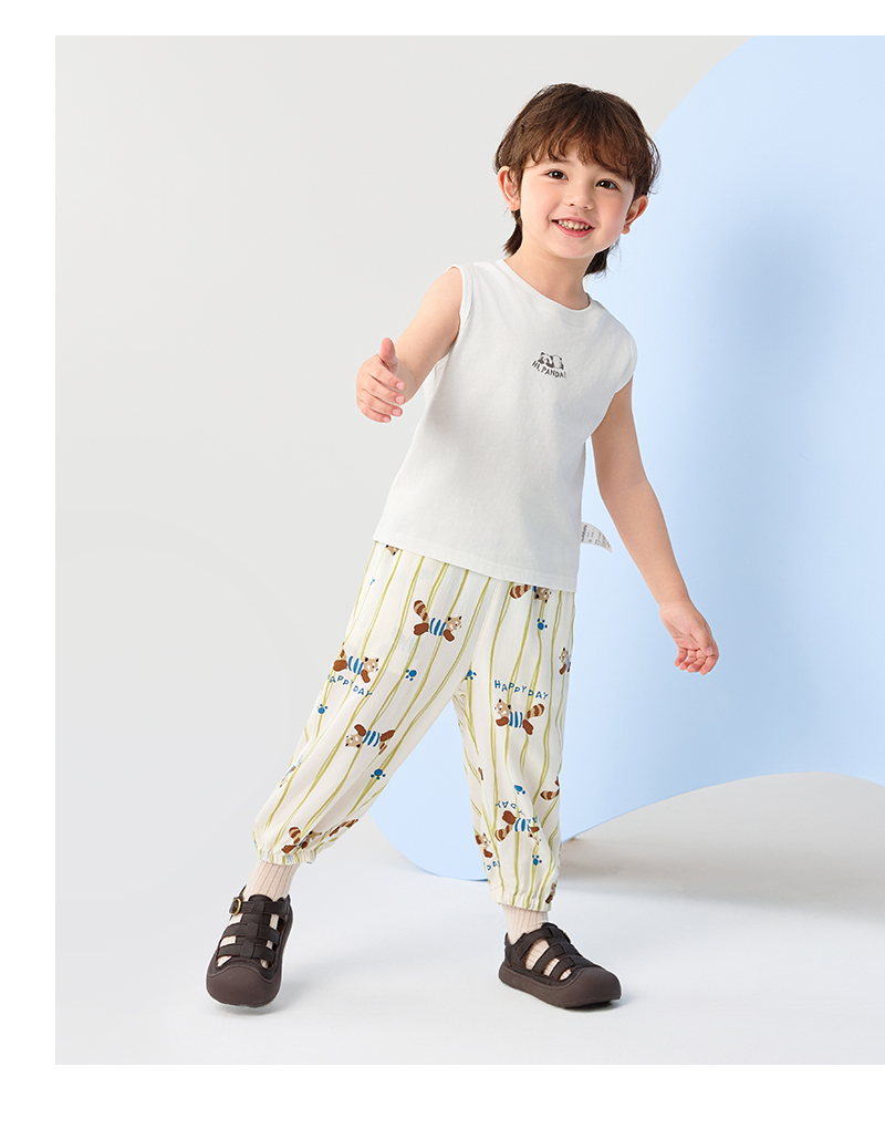 balabala Children Pants For Boy And Girl Summer Antimosquito Pants Little Kids Summer Breathable Outdoor Casual Pants · v4