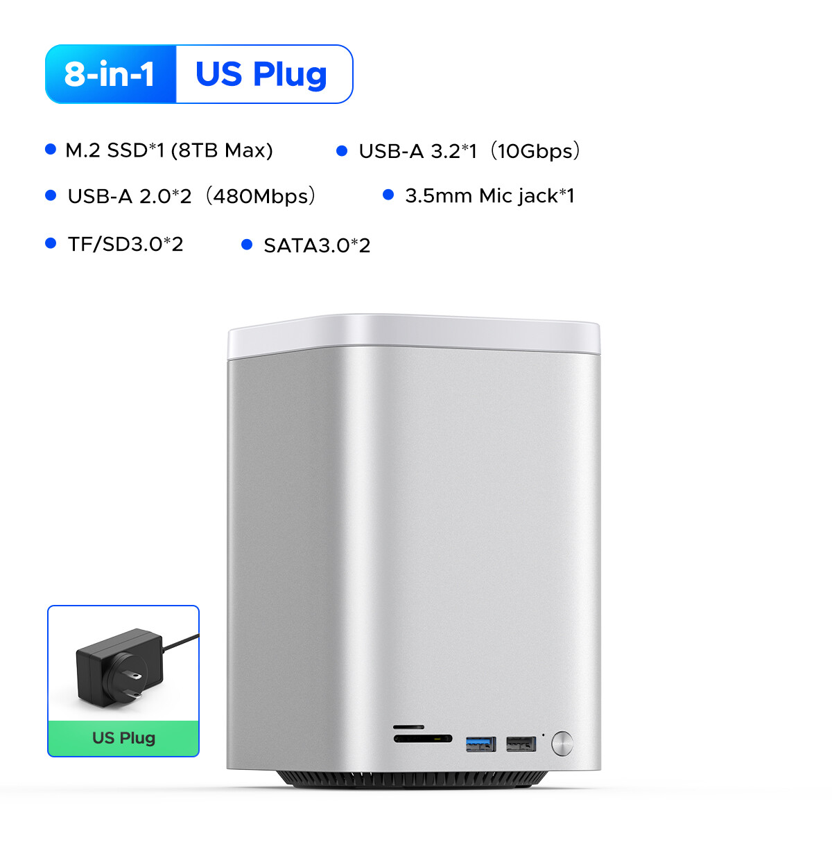 ORICO hình tháp nhỏ kết hợp hoàn hảo dung lượng lớn cho M4 nâng cấp lên 56TB phân vùng dữ liệu nóng 