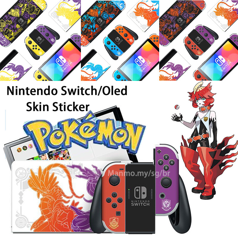 Miếng Dán Da Pokémon Scarlet And Violet Switch/Oled, Vỏ Bảo Vệ Vỏ Cứng Cho Nintendo Switch Phụ Kiện Oled