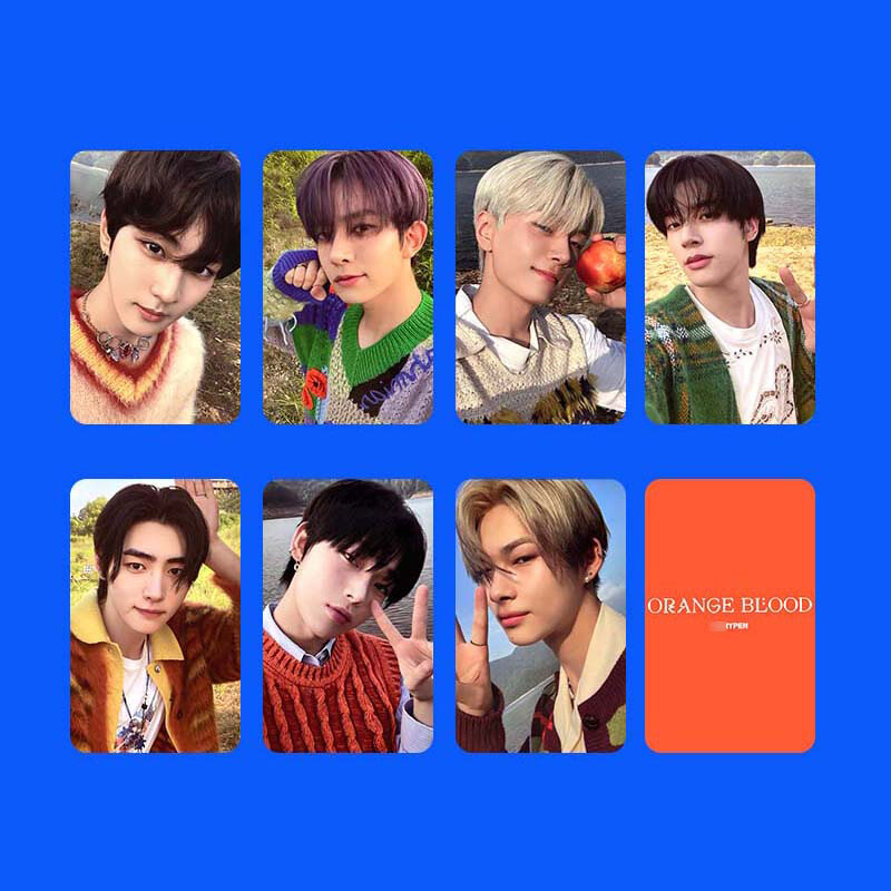 二二  ヒスン ミニフォト 5枚セット Enhypen Mini5 Album Orange Blood Weverse PhotoCards Heeseung Jake