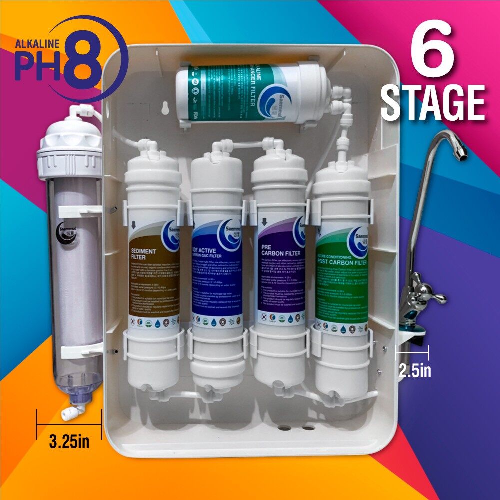 Gambar KOREAN SAEMMUL 6 STAGE ALKALINE WATER FILTER SYSTEM   REPLACEMENT SYSTEM SET