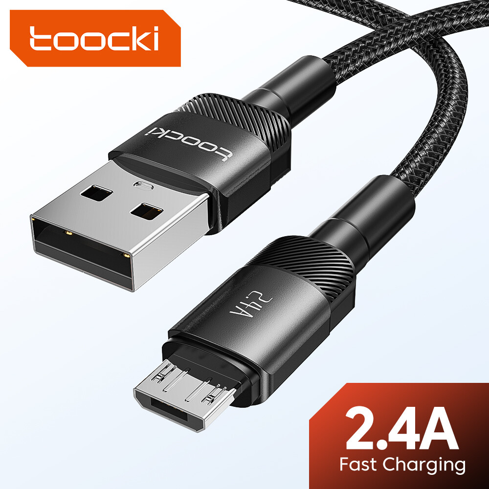Toocki cáp micro usb 2.4a dây dữ liệu sạc nhanh cáp sạc micro usb cho samsung xiaomi vivo oppo android cáp dữ liệu sạc nhanh