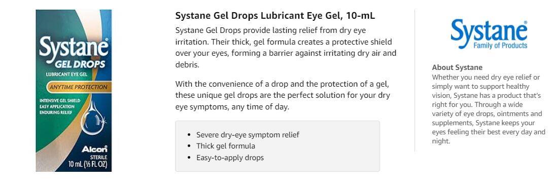 USA Systane Ultra Lubricant Eye Drops Dry Eye | Eye Gel Nighttime | Balance Lubricant | Long Lasting | COMPLETE PF Tears | Lazada USA Systane Ultra Lubricant Eye Drops Dry Eye | Eye Gel Nighttime | Balance Lubricant | Long Lasting | COMPLETE PF Tears | Lazada