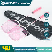 ALP TX 100% Original Carbon Fiber Racketbadminton Original Racket Set Suitable for Beginners and Students 4u 100g Offensive Racket ALPSPORT