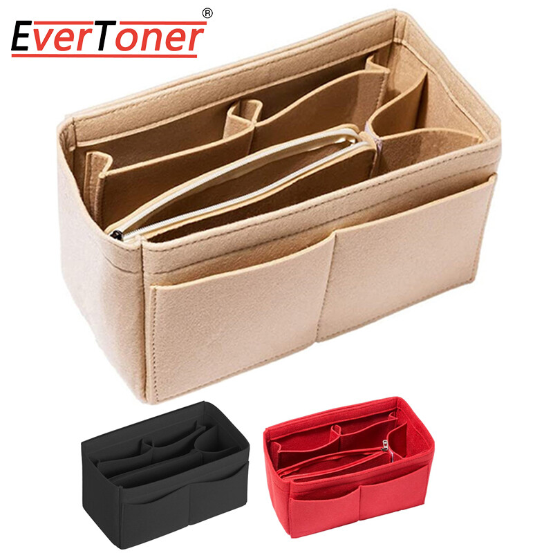  Evertoner phụ nữ Khay để đồ trang điểm nhét đồ bằng nỉ túi cho lv-speedy & lv-neverfull Longchamp túi xách túi đựng mỹ phẩm du lịch trang điểm lưu trữ túi 
