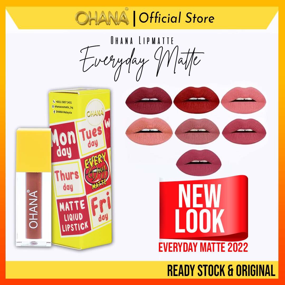 Gambar ??[READY STOCK] Everyday Lipmatte Loose Ohana 100% ORIGINAL HQ Soft Matte Waterproof ??