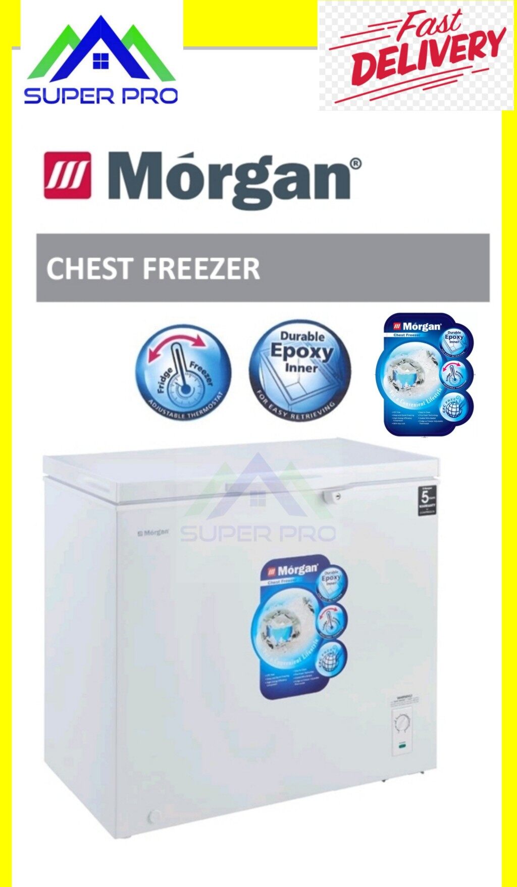 morgan freezer 200l