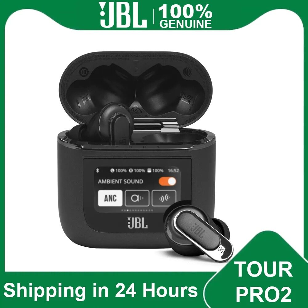 Cho JBL tour du lịch Pro 2 đúng tiếng ồn không dây hủy bỏ Tai nghe Bluetooth Tai nghe nhét tai thể thao headphone với màn hình LCD thông minh mic phí trường hợp