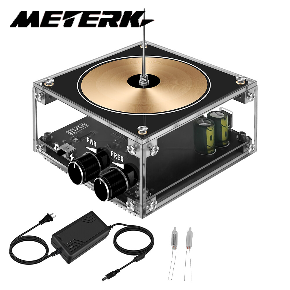 Meterk thiết bị điện tử đa năng phiên bản bt điện thoại di động mô-đun cuộn tesla âm nhạc đèn nhân tạo máy phát hồ quang điện đồ chơi thí nghiệm khoa học truyền âm không dây thiết bị hỗ trợ giảng dạy cho học sinh