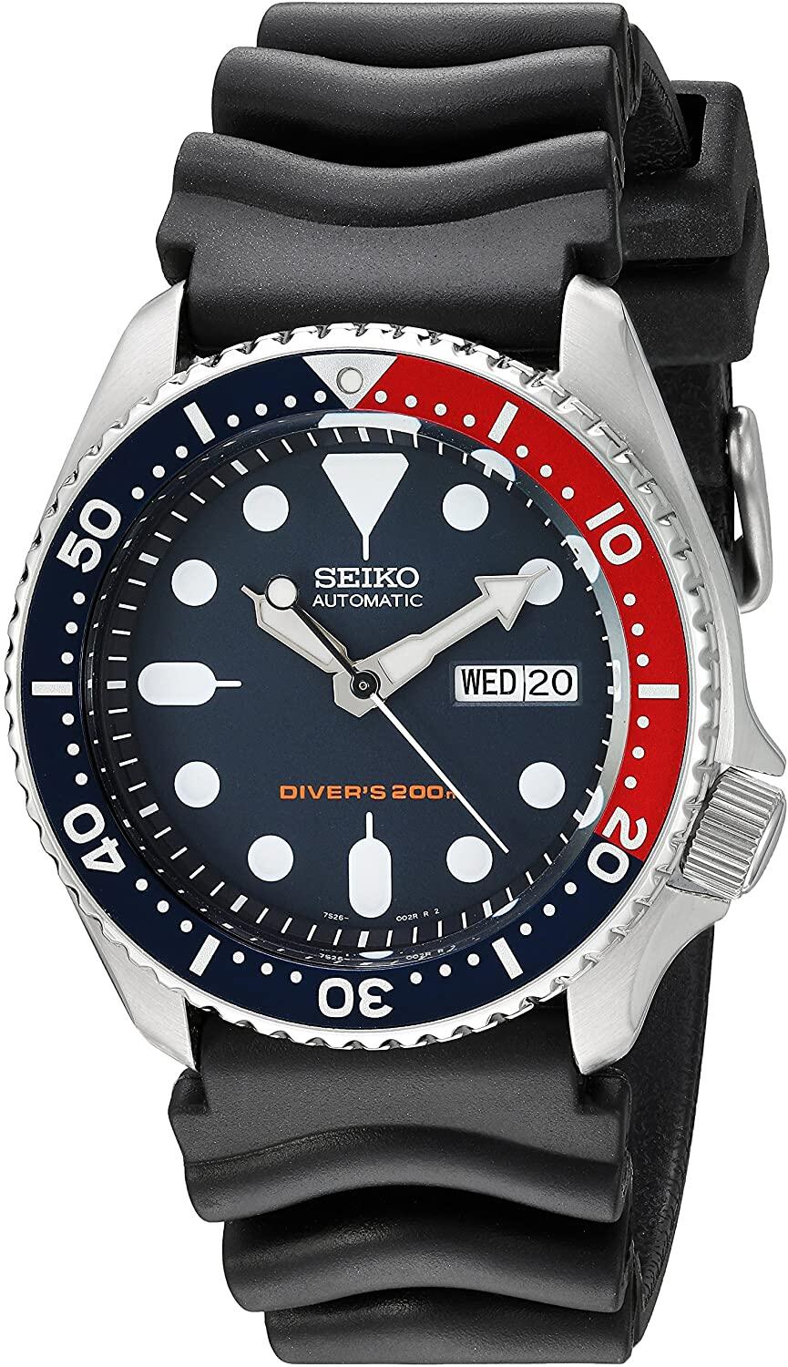 Đồng hồ Seiko cổ sẵn sàng (SEIKO SKX009K1 Watch) Seiko Divers Automatic  Deep Blue Dial Mens Watch SKX009K1 [Hộp & Sách hướng dẫn của Nhà sản xuất +  Người bán bảo hành