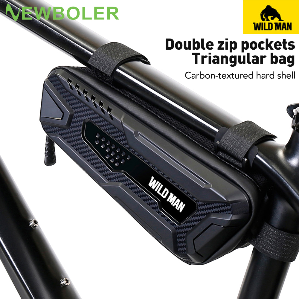 Newboler TPU xe đạp Túi tam giác chống nước cho xe đạp khung sườn trước túi đi xe đạp túi dạng giỏ treo xe đạp
