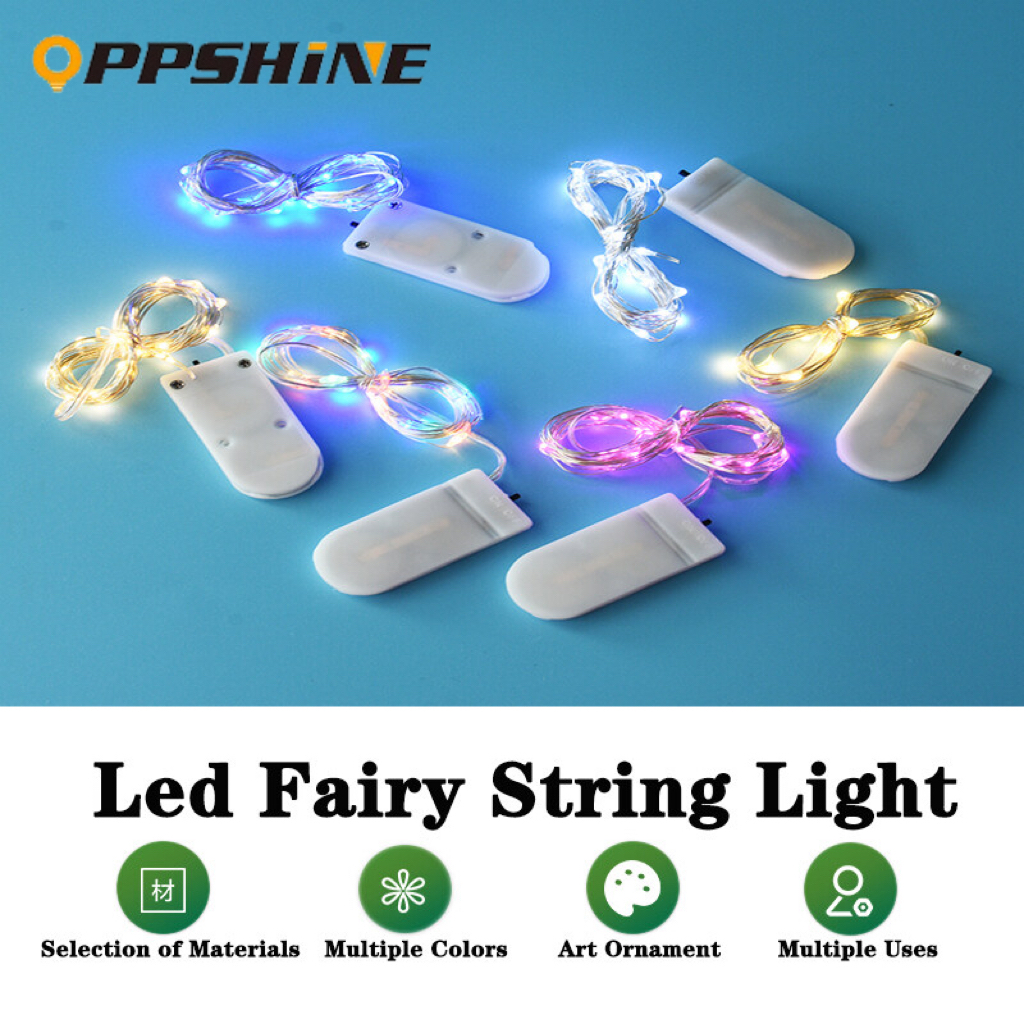 (Free battery) 1M 2M 3M Battery Mini LED Copper Wire String Fairy Lights for Wedding Party Christmas Decor