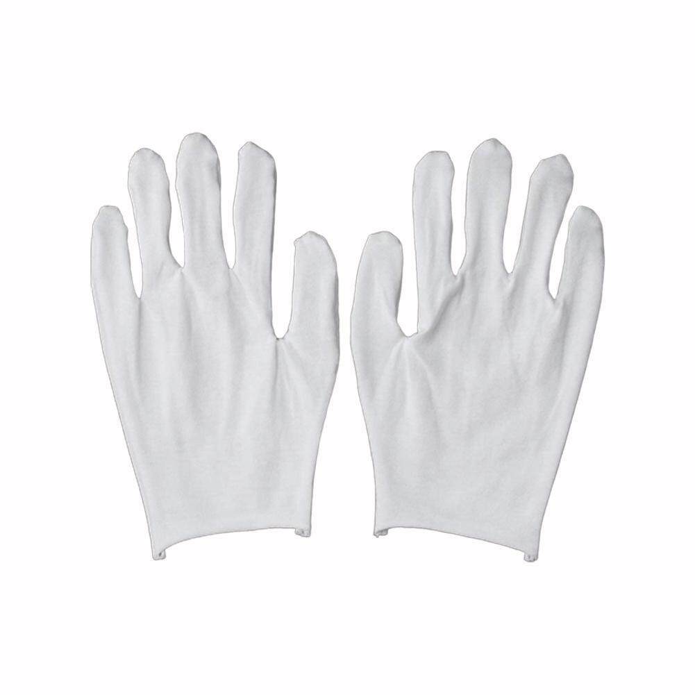 White Cotton Gloves Liners Moisturising Eczema Butler Beauty Magician New 