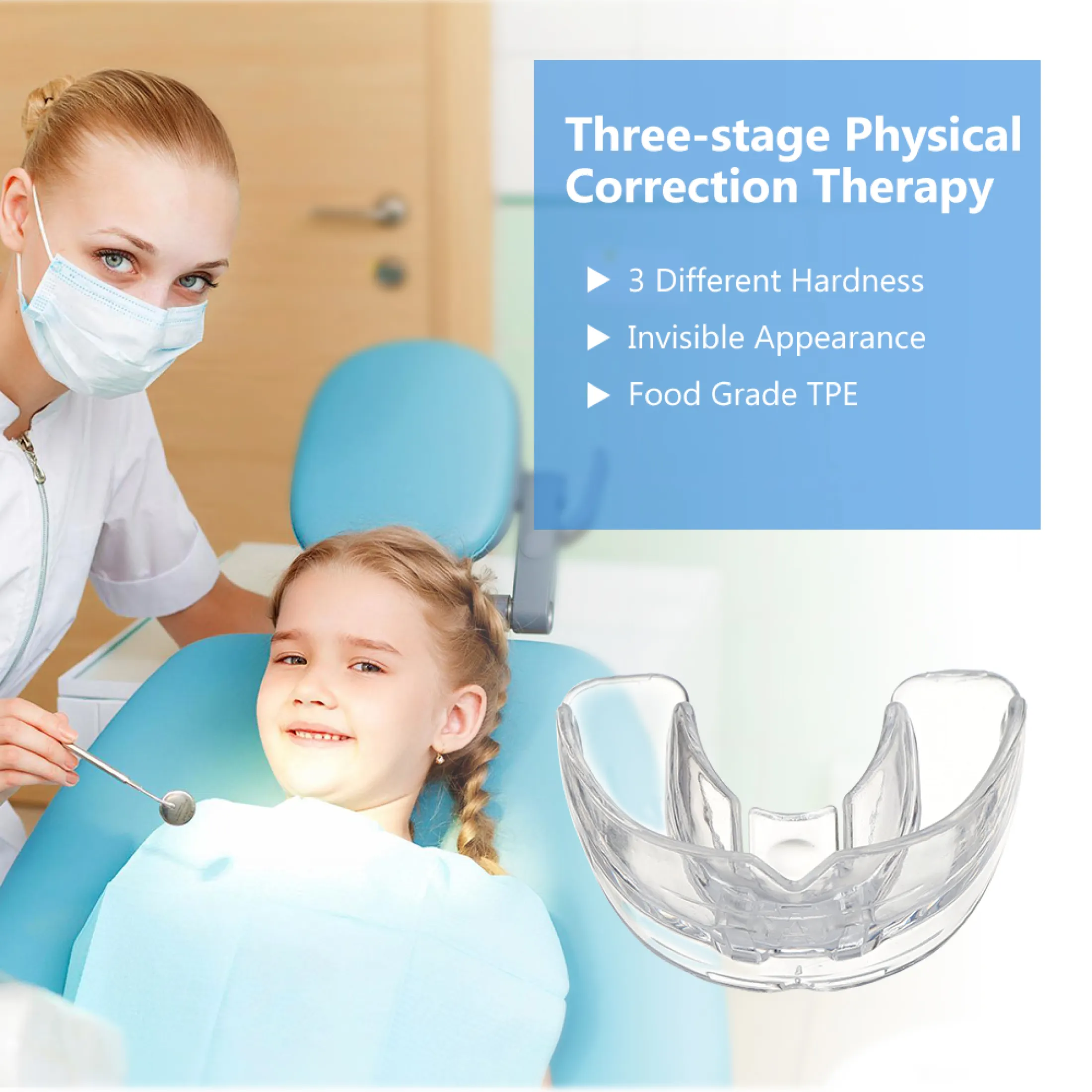 hailicare bộ niềng răng chỉnh nha nha khoa dụng cụ chỉnh răng bằng silicon 3 giai đoạn dụng cụ giữ răng dụng cụ giữ răng dụng cụ chỉnh răng dụng cụ duỗi răng cho trẻ em 3