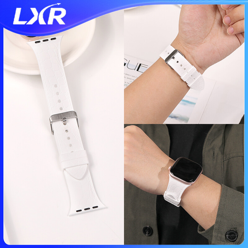 for smartwatch 10 band 40mm 44mm 46mm 41mm 45mm 42mm 49mm Sport Silicone Straps bracelet correa iWatch series 10 9 8 7 6 5 4 3 2 1 SE ultra 2 ราคา 33 บาท*ส่งฟรี