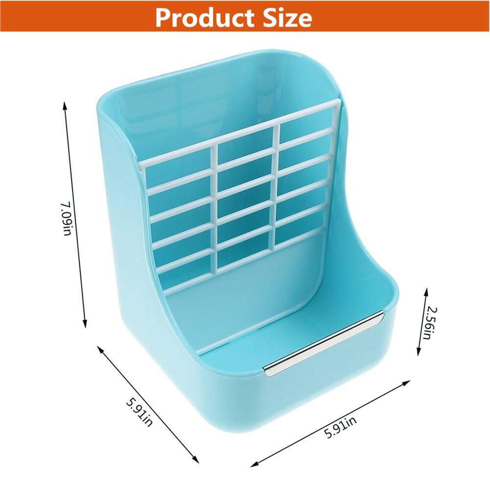 2in1 Plastic Grass Bowl Rack Hay Cat Small Animals Bowl Small Pet