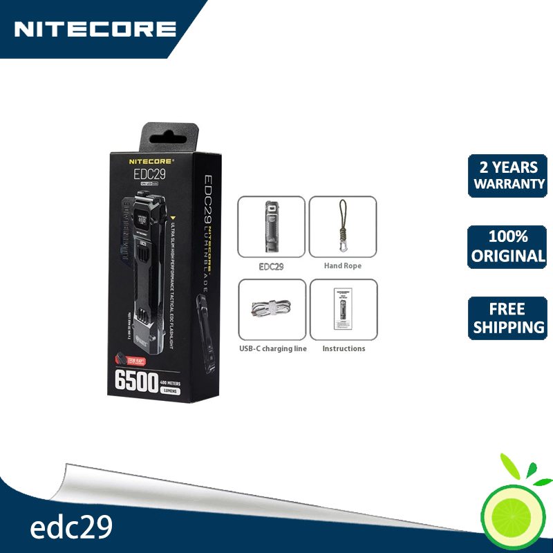 NITECORE edc29 Strong Light Self Defense Charging Outdoor Mini Multifunctional Flashlight ราคา 2,999 บาท*ส่งฟรี