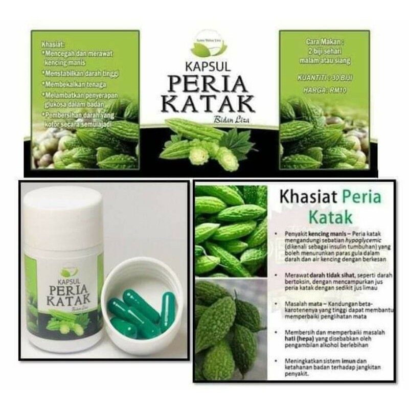 Kapsul Katak Peria By Bidan Liza Original Hq Lazada