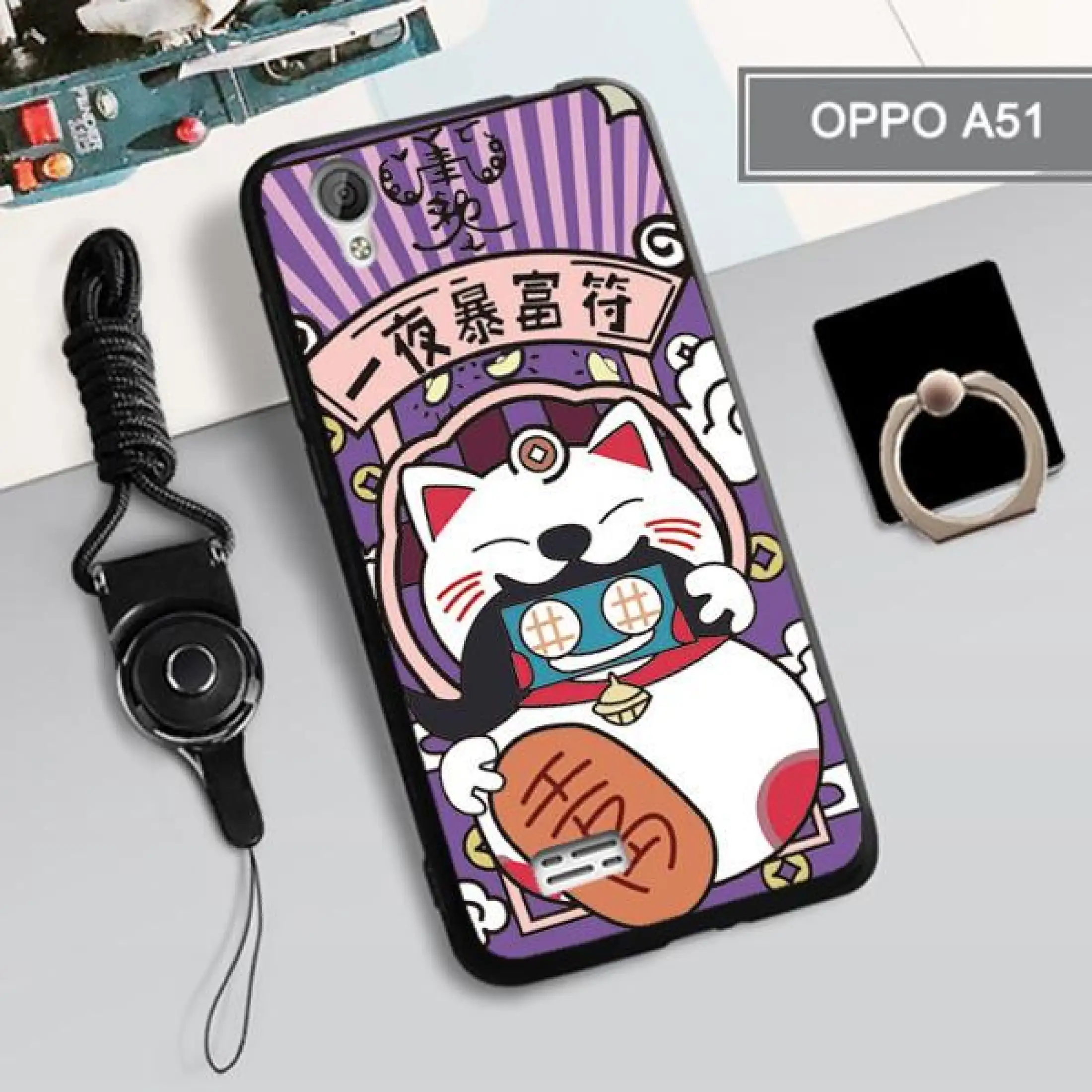 Casing For Oppo Mirror 5 A51w A51 360 Full Protection Phone Case Silicone Shockproof Phone Case Cover Casing For Oppo A51 Oppo Phone Case With Free Lanyard Ring Stand Holder Lazada Ph