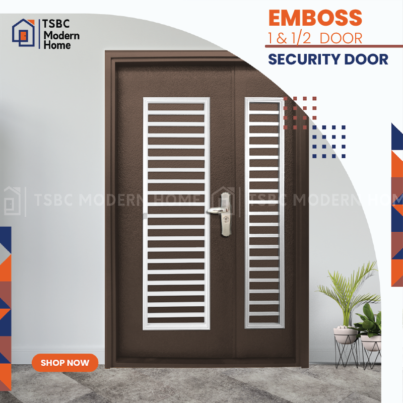 TSBCMODERNHOME Lowest Price Security Door (Son & Mother Door) With 10 Locks (ZONE 3 - Terengganu, Kelantan ,Alor Setar, Kangar, Jitra, Penang, Kuantan, Pahang, Kedah, exclude Langkawi )