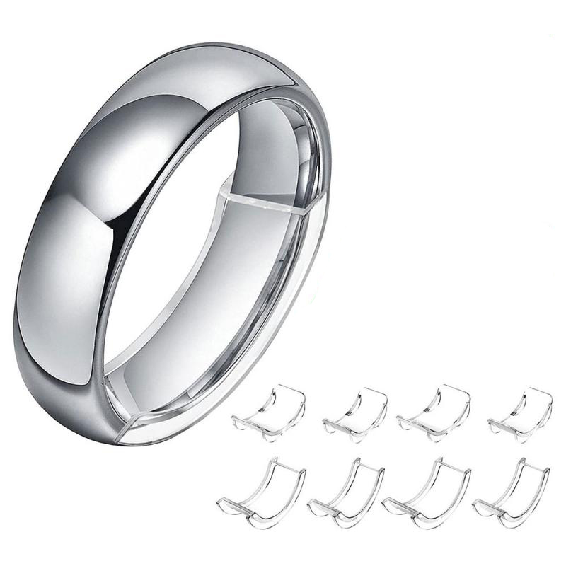 8 chiếc dụng cụ điều chỉnh kích thước vòng trong suốt vô hình 8 kích cỡ cho vòng lỏng vòng silicon đệm cố định