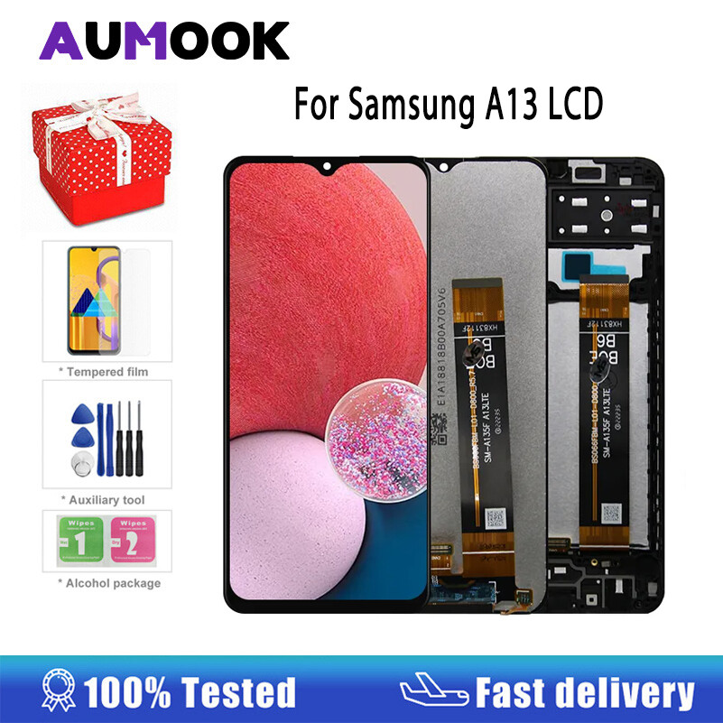 6.6 "màn hình cho samsung galaxy ban đầu a13 4g a135f màn hình lcd màn hình cảm ứng lắp ráp cho samsung a13 sm-a137 a137f màn hình lcd