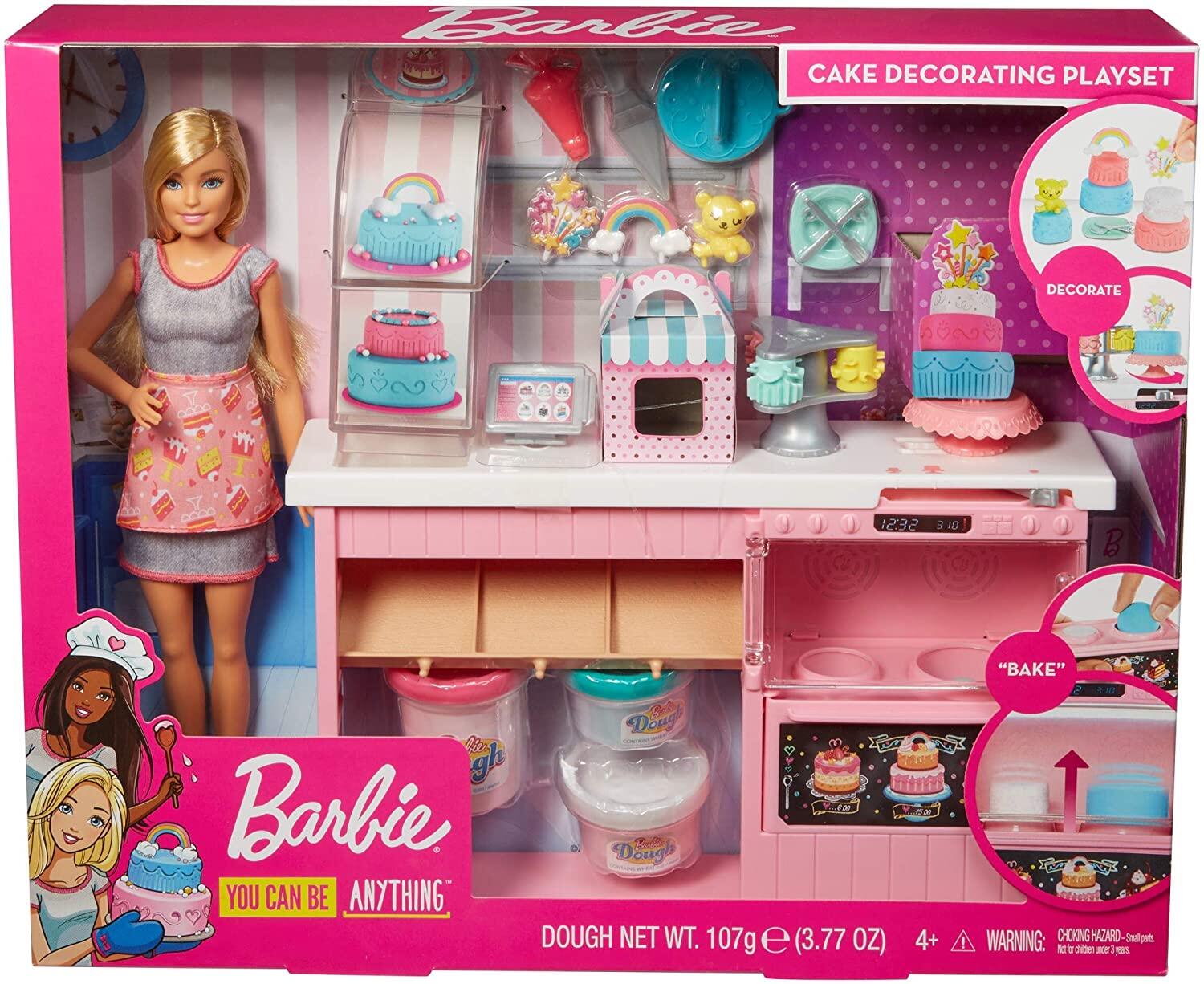 barbie cake decorating