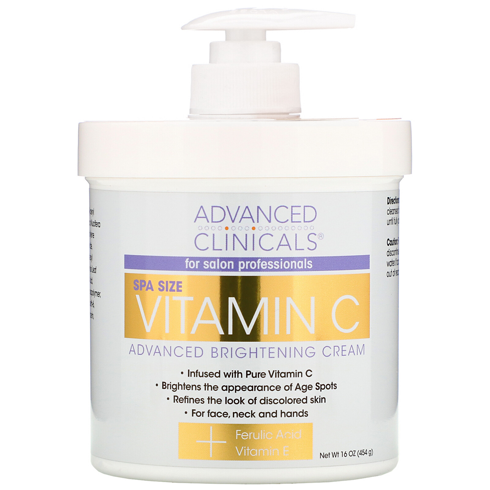 advanced clinicals vitamin c advanced brightening cream