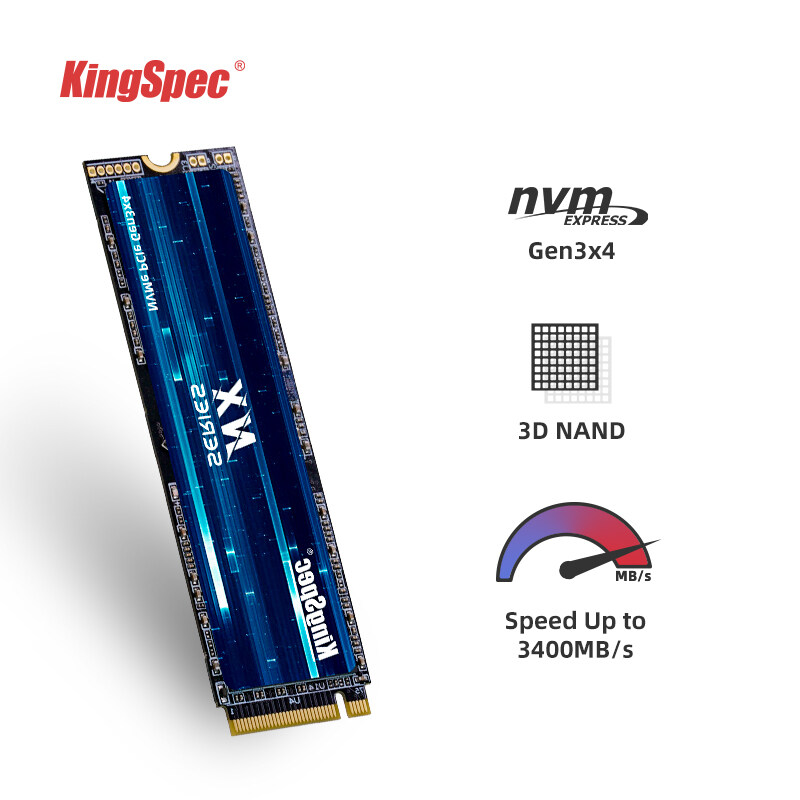 Kingspec Dung Lượng 1TB NVMe 2280 SSD Với Tối Đa 2 500 MB/giây Đọc & 1800 Mb/giây Tốc Độ Ghi Và Bảo