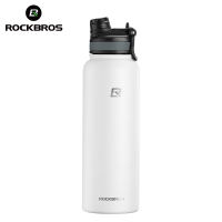 ROCKBROS สแตนเลสพกพาสะดวกกระบอกน้ำ550มล.-1200มล. แก้วฉนวนอุณหภูมิ12ชั่วโมงขวดน้ำกลางแจ้ง