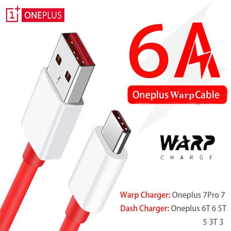Ready Stock】Original For Oneplus Pro Warp Charger Cable 6A Type