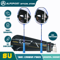 ALP BBQ3.0 2pcs ultra lightweight 8U 62g badminton racket carbon fiber rackets type professional offensive with a Max rope bag 32lbs G4 pajel Sports