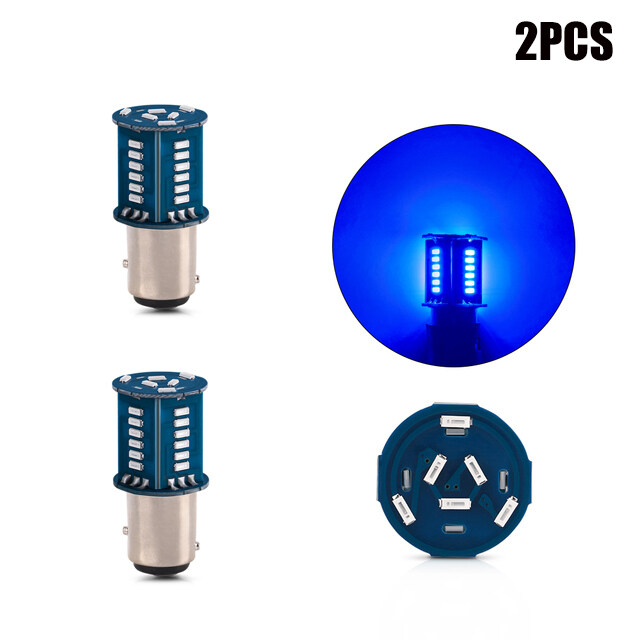 2 Chiếc Bóng Đèn 1157 Xe Hơi Đèn Tín Hiệu Rẽ LED BAY15D P21/5W Ô Tô 30SMD Phanh Đuôi Đỗ Xe Đảo Chiều Xe Máy Siêu Sáng Đèn Nhấp Nháy