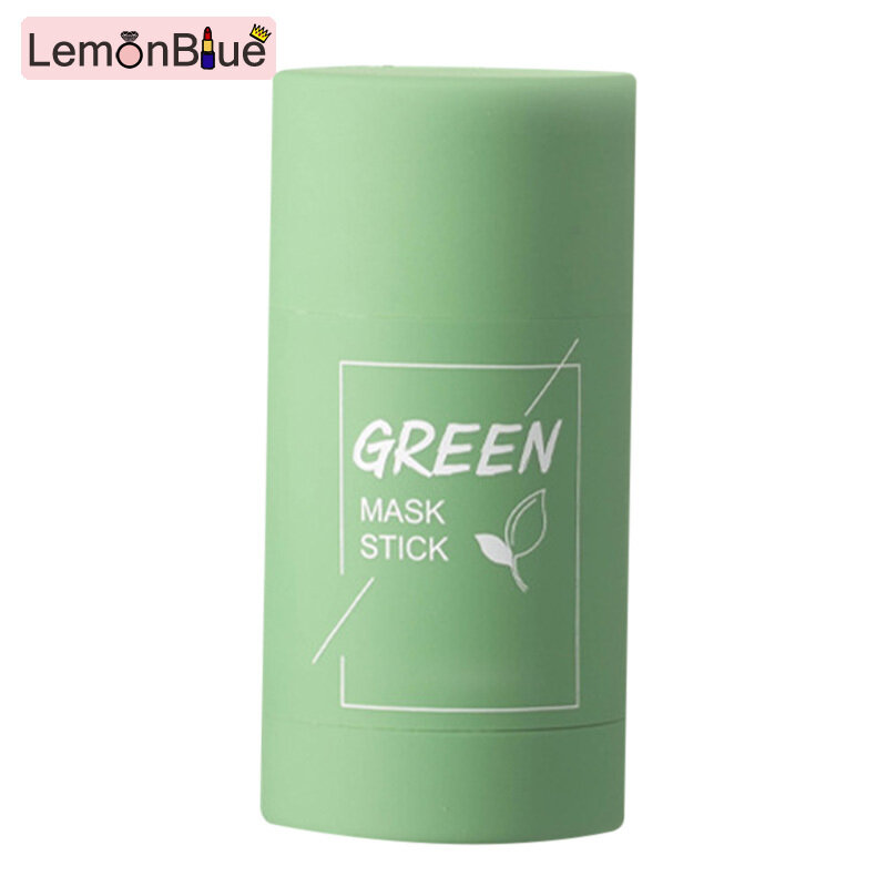 Gambar LemonBlue Cleansing Facial Mask Stick Green Tea Eggplant Oil Control Pore Shrinkage Blackhead Removal Moisturizing Mud Mask