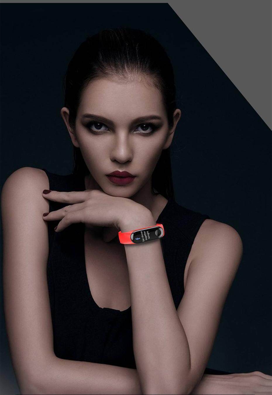 Newest Smart bracelet M3 Sports Blood Pressure Oxygen Heart Rate Monitor Watch Message Caller Smart Band PK For Xiomi mi band 3 (3)