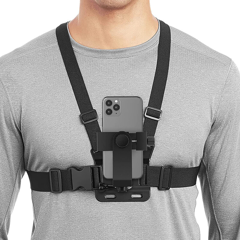 Giá đỡ nịt ngực GoPro gắn dây đeo ngực cho điện thoại di động cho Vlog/POV giá đỡ ngực cho điện thoại di động