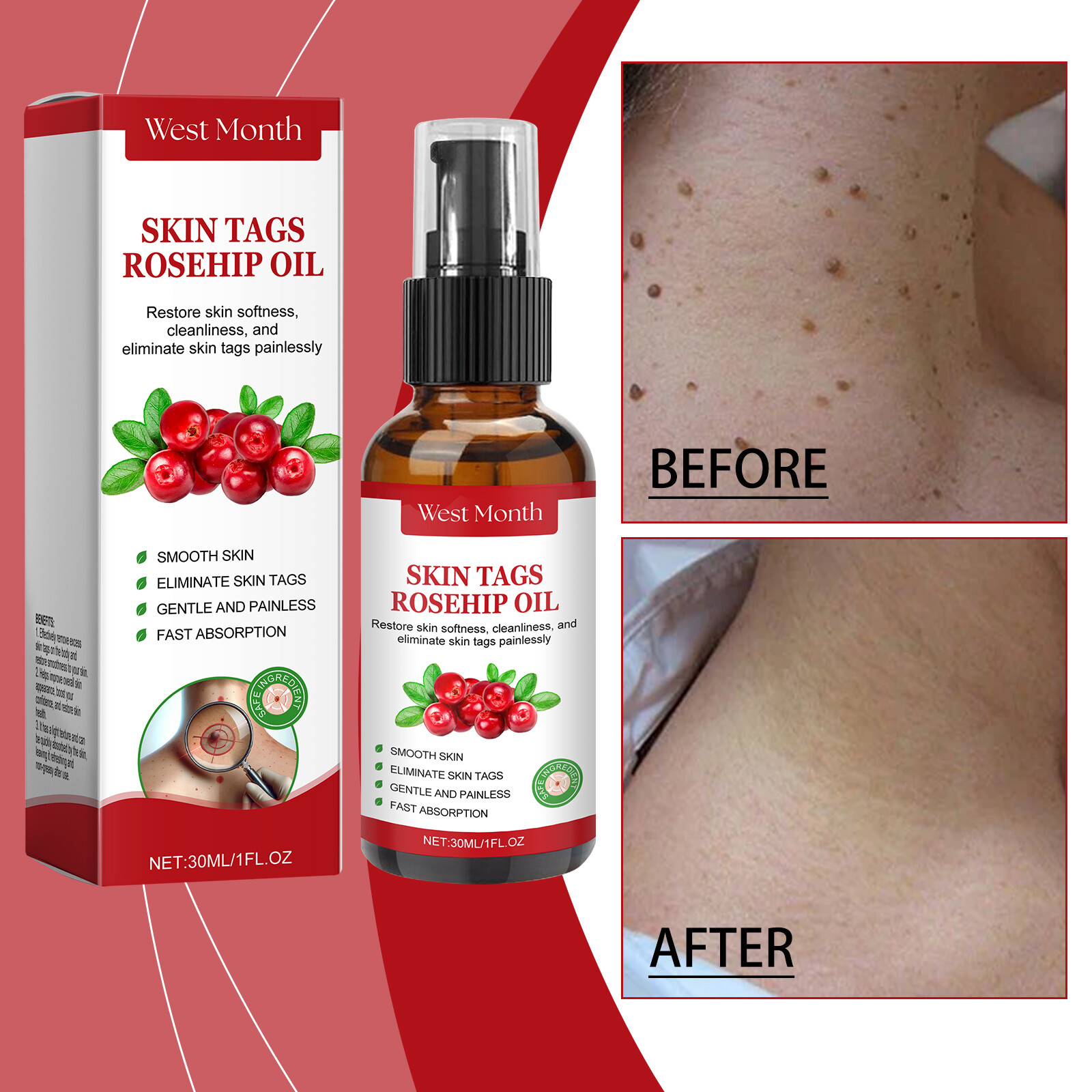 Truyền dầu cơ thể tây & tháng-và làm săn chắc làn da khô cho vẻ ngoài rạng rỡ | Công thức nhẹ, không dầu với mùi hương tinh tế