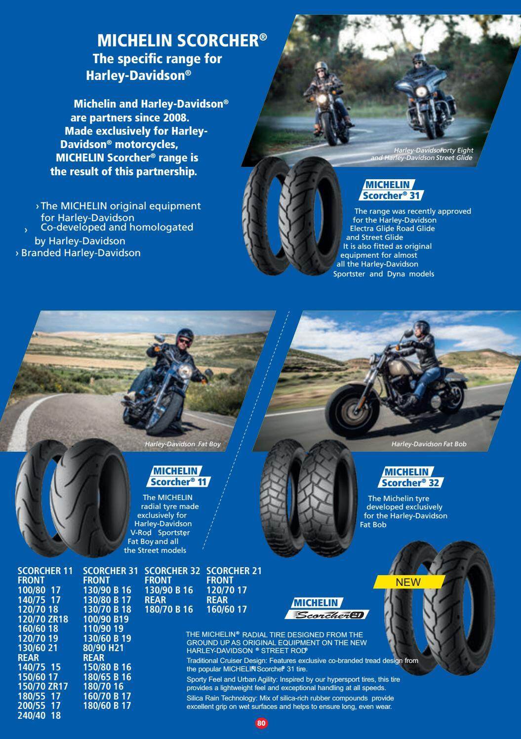 Michelin Scorcher 11 120/70ZR19 Front Radial Motorcycle Tire 60W 120/70-19