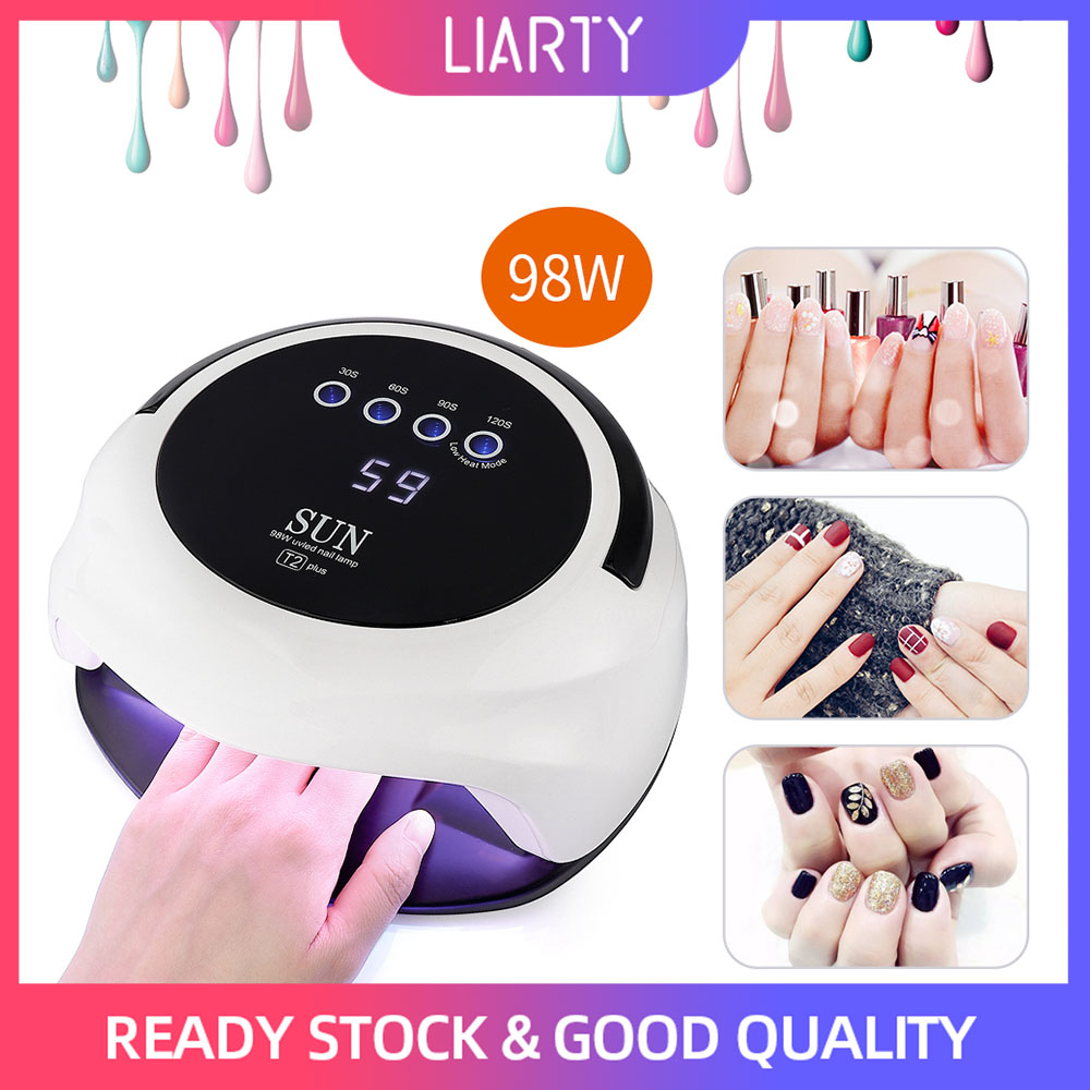 Gambar LIARTY Nail Dryer UV Lamp Intelligent Sensor Timing Setting LED Display Nail Art Salon 98W