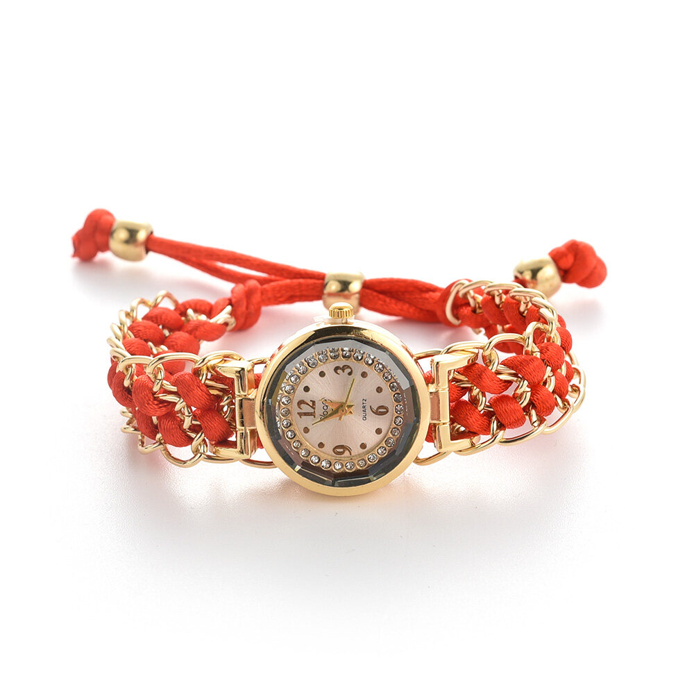 Bracelet Design Rose gold and White Strap Analog Watch For Girls-hkpdtq2012.edu.vn