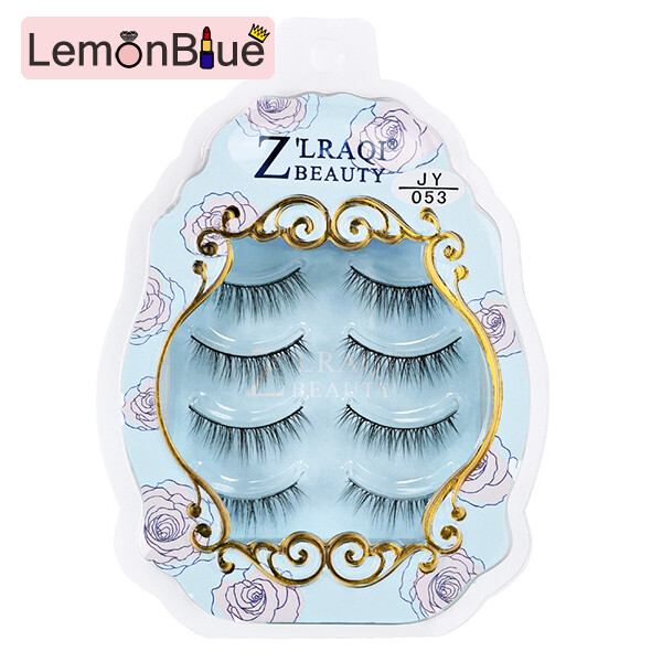 Gambar 4 pair False Eyelashes Natural Look Glue free Eye Lashes Long Lasting Makeup False Eyelashes Natural Look Glue free Eye Lashes Long Lasting Makeup Accessory 4 pair