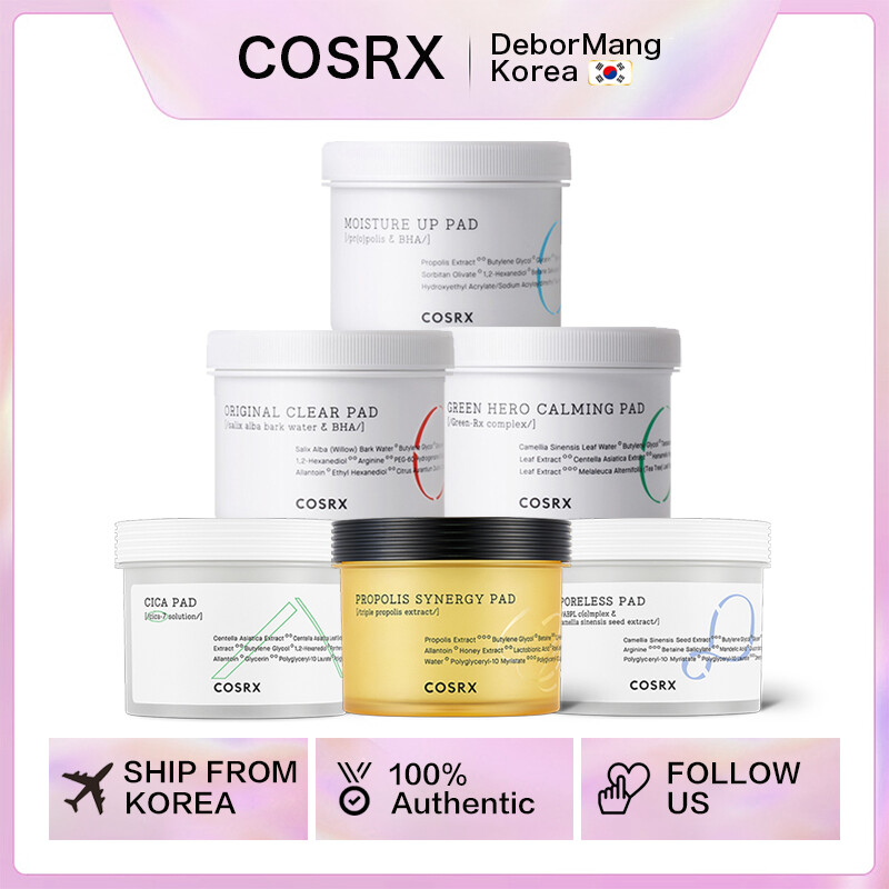 Miếng tẩy da chết cosrx cica pad | poreless pad | one step pad 70 pads | cosrx pad case