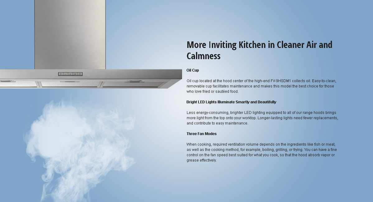 Panasonic FV-9HSUM1 RANGE HOOD 90CM WALL MOUNTED FV-9HSUM1NB