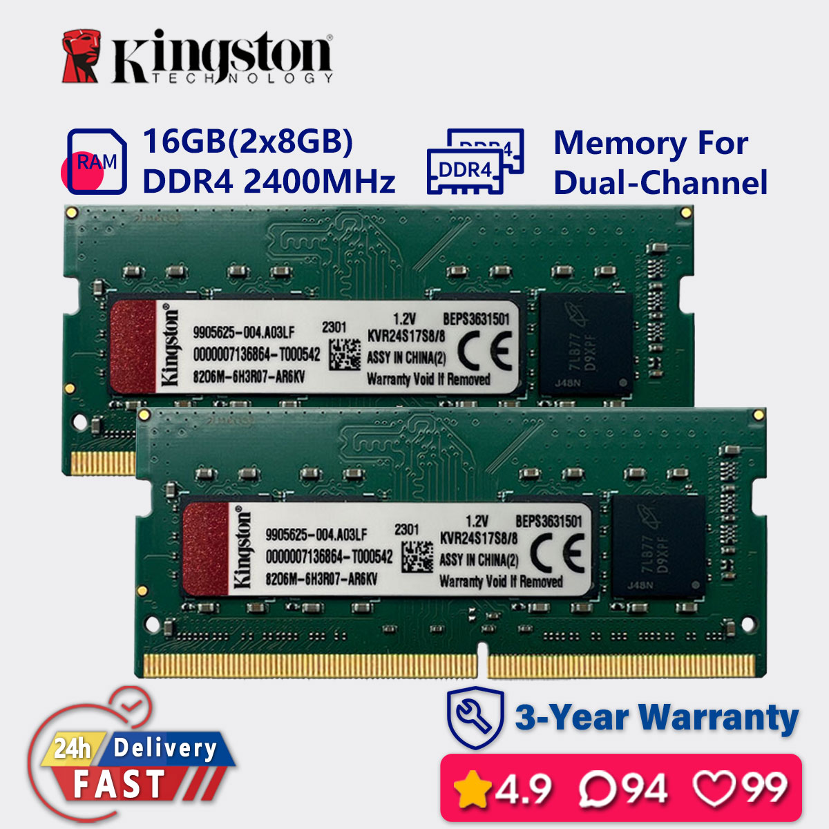 Kingston 16Gb Ddr4 Ram 2666Mhz Sodimm Valueram For Desktops