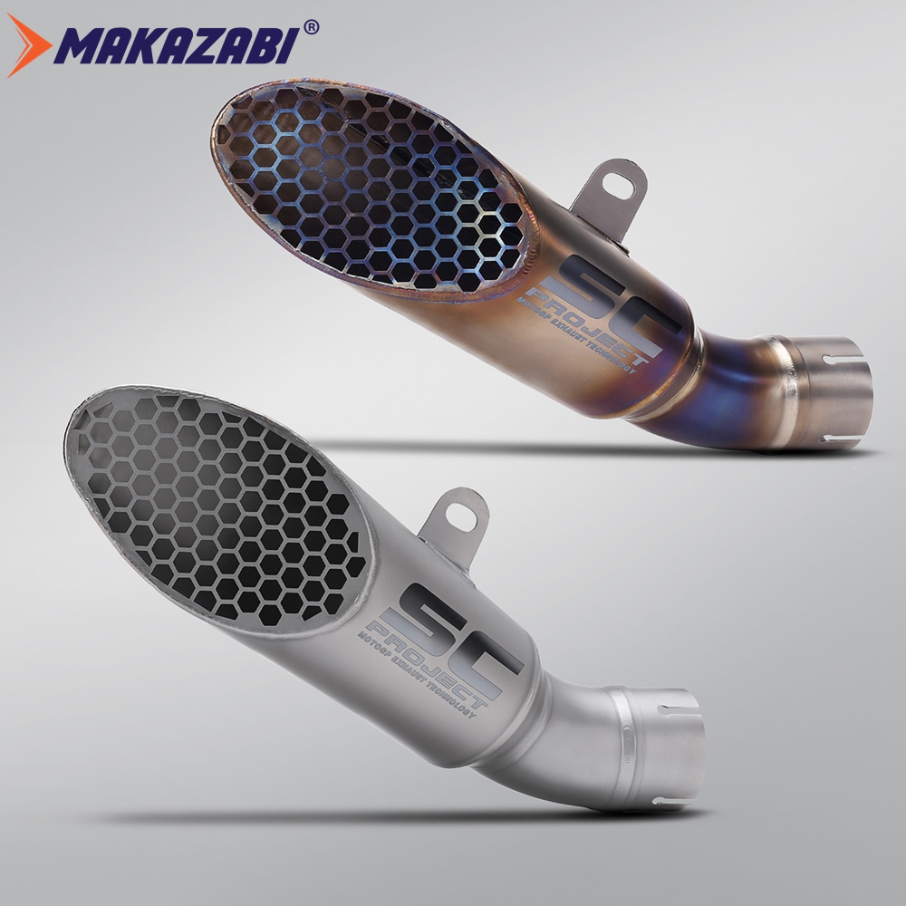 Titanium Alloy Burnt Blue For Aprilia RSV4 RS TUONO V4 Honeycomb Muffler Tube Connect Original Motorcycle Exhaust Modify Slip on ราคา 9,685 บาท*ส่งฟรี