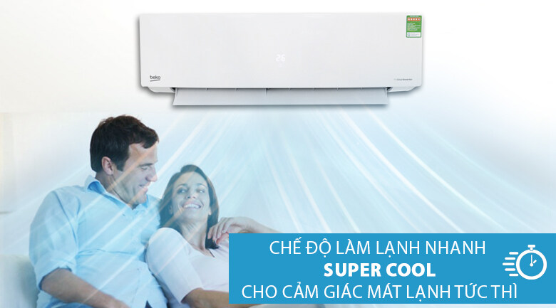 Super Cool - Máy lạnh Beko Inverter 1 HP RSVC10BV