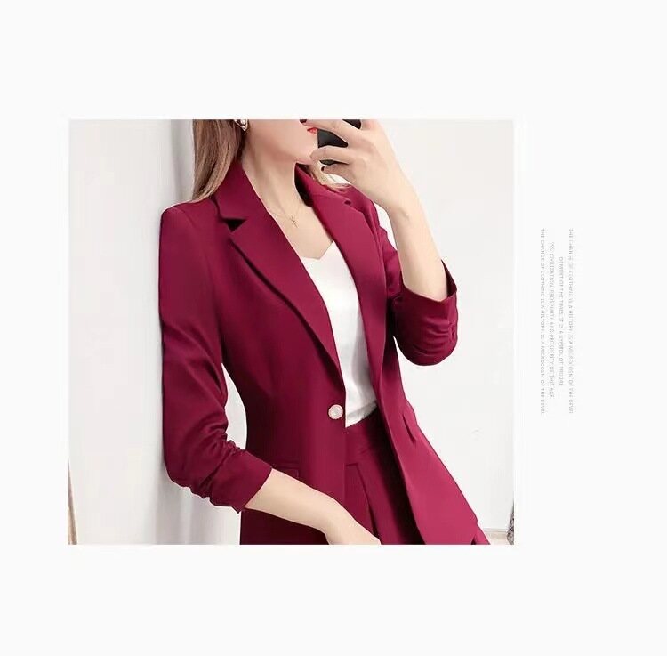áo Blazer Công Sở/Trang Trọng Cho Nữ Bộ Cỡ Lỡn Bộ Đồ Rộng Áo Khoác Blazer Thường Ngày Cho Nữ + Chân Váy Ngắn