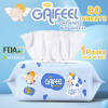 GAIFEEL Baby Wipes Milk Scent Baby Wipes 80 SHEETS Pack of 1