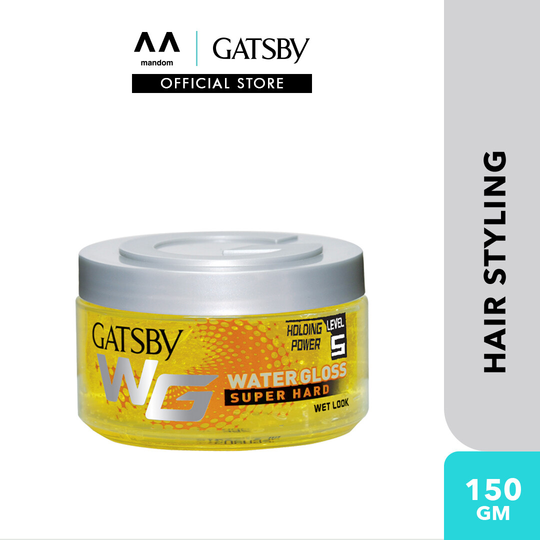 GATSBY Water Gloss (Jar) - Wet Look Super Hard 150g (mens hair gel, hair  gel hair styling, hair setting) | Lazada