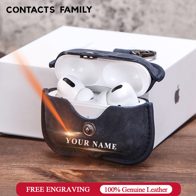 Danh Bạ Bao Da Gia Đình Chính Hãng, Vỏ Bảo Vệ Tai Nghe Bluetooth Cho AirPods Pro Coque Vỏ Sạc Ốp Airpods 3 Pro Có Móc Khóa